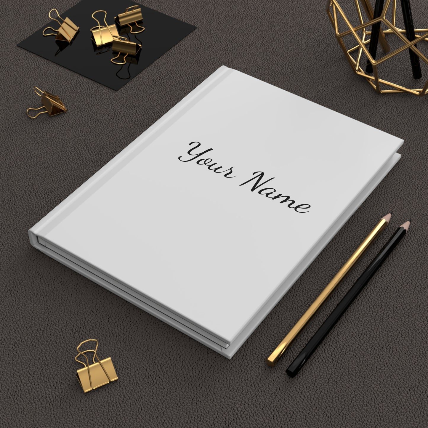 Hardcover Matte Journal- Add Your Name