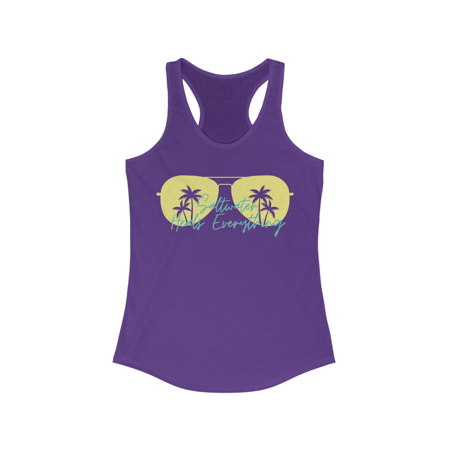 Saltwater Heals Everything Women's Racerback Tank