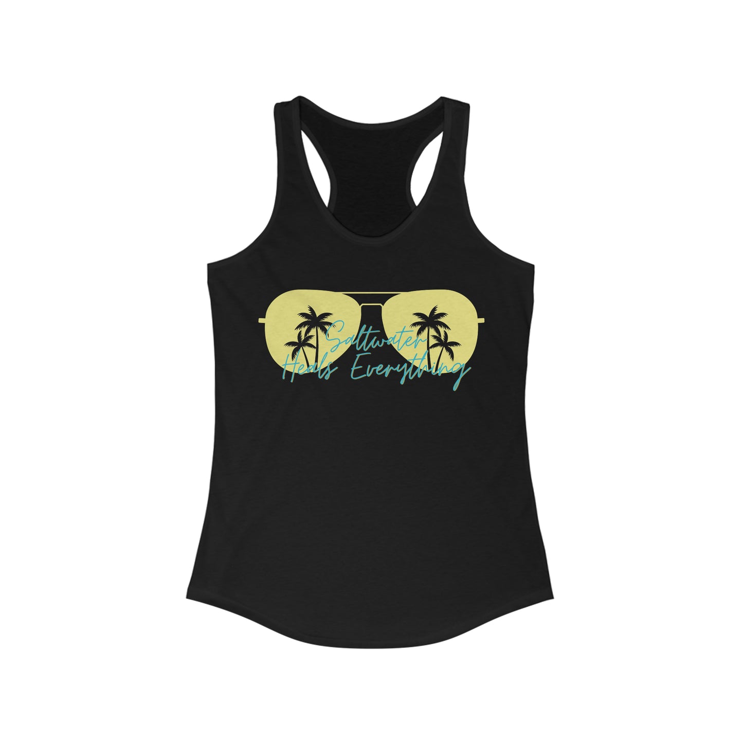 Saltwater Heals Everything Women's Racerback Tank