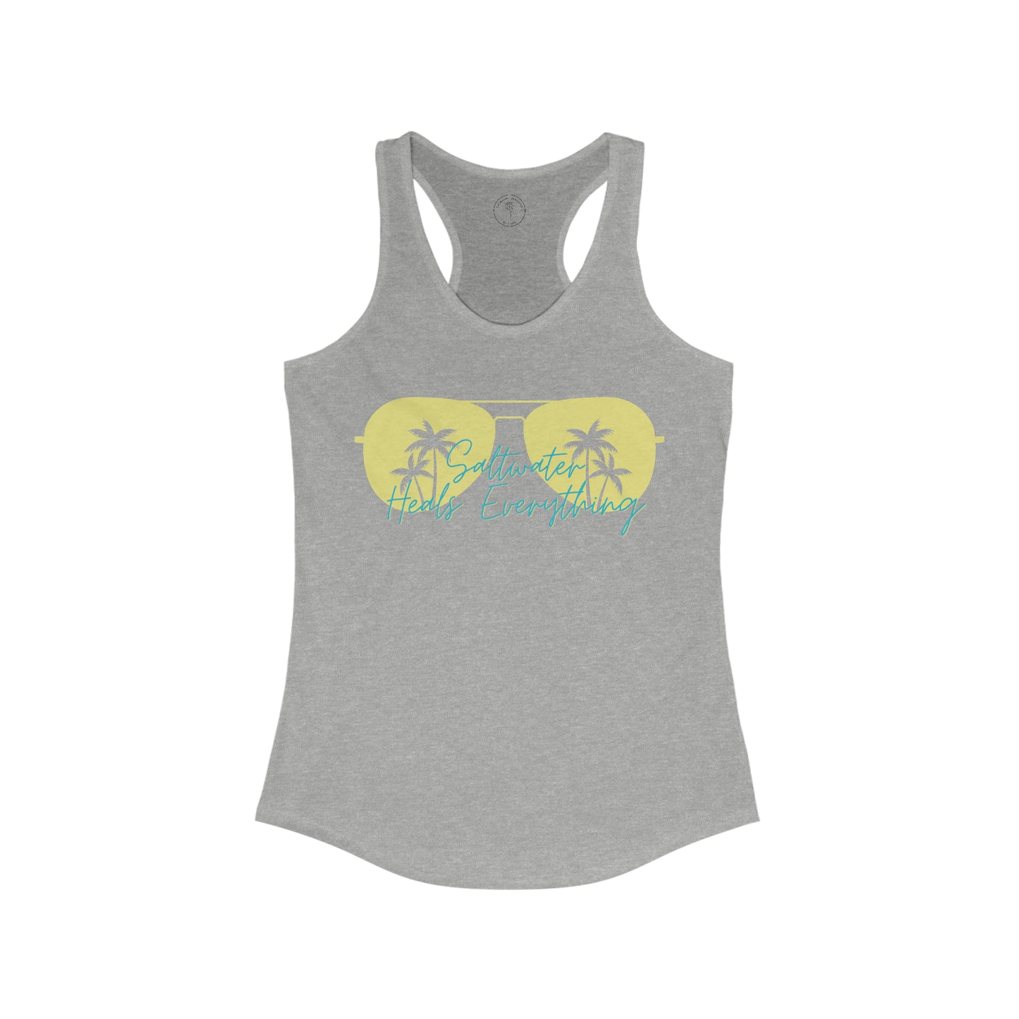 Saltwater Heals Everything Women's Racerback Tank