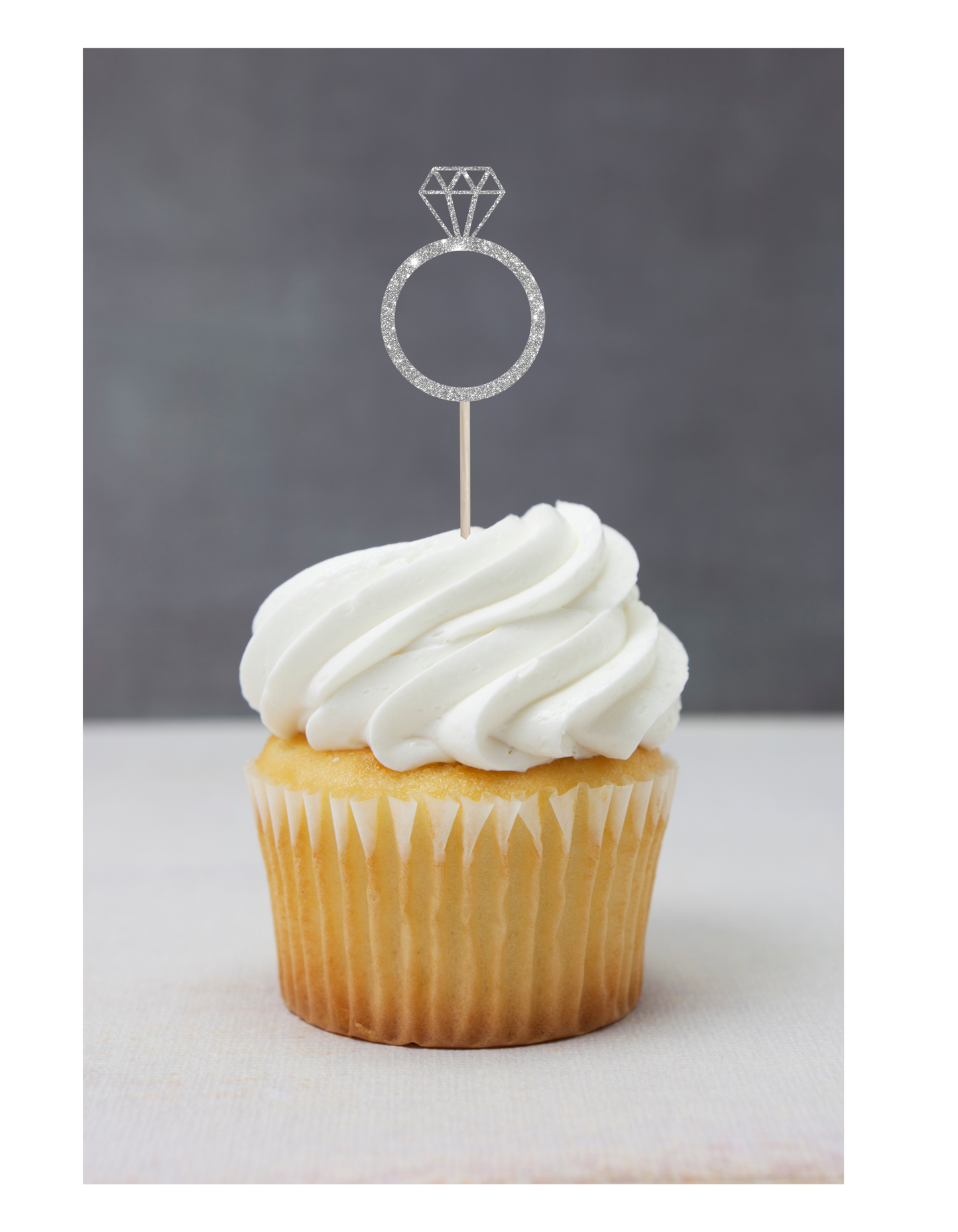 Cupcake Topper - Custom Glitter Design
