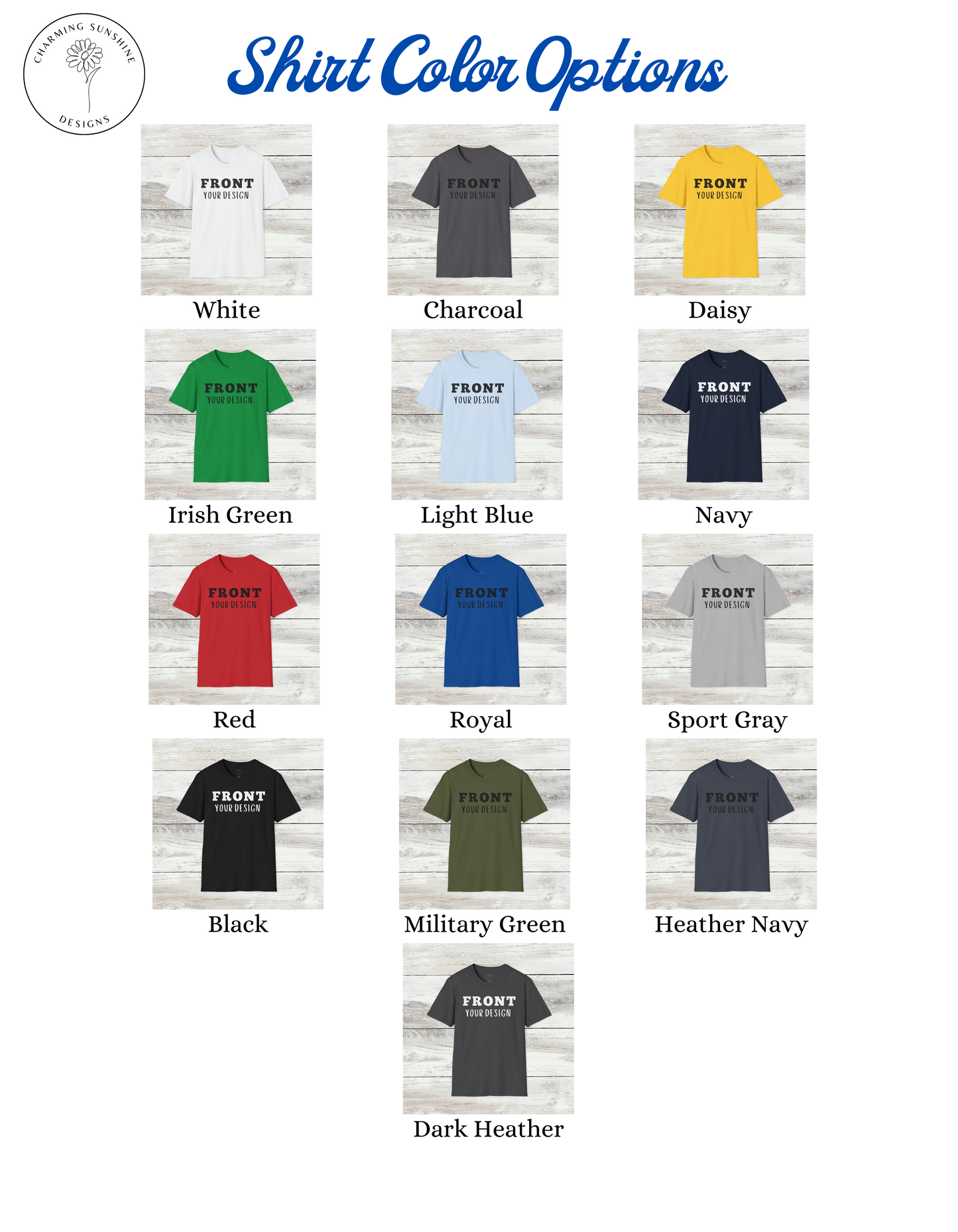 Men's Custom Front and Back Design T-Shirt