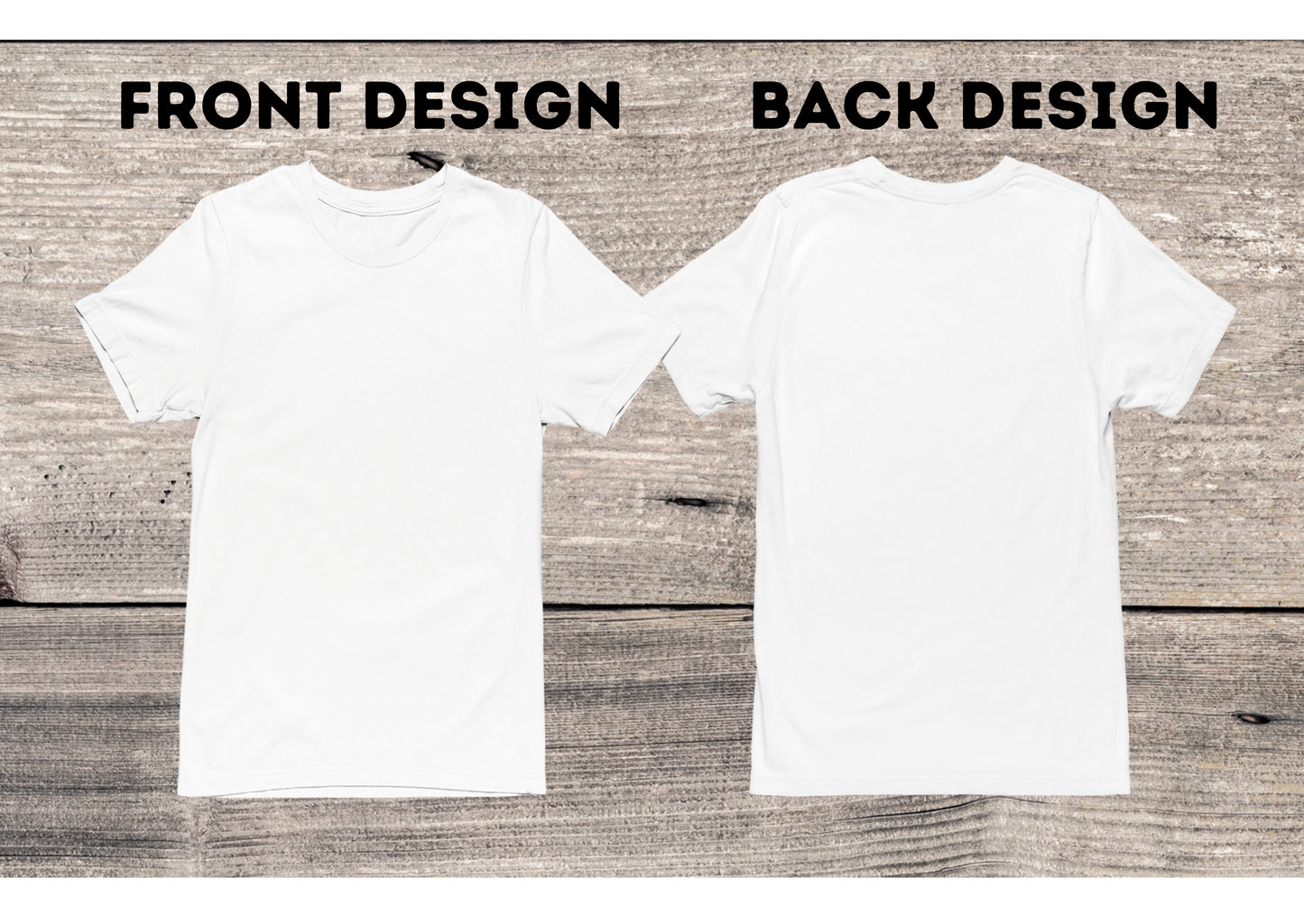 Men's Custom Front and Back Design T-Shirt