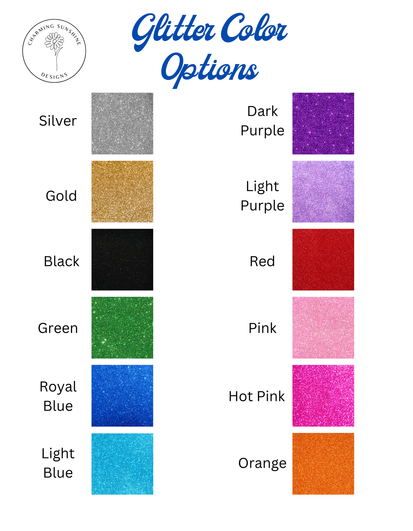 Cupcake Topper - Custom Glitter Design