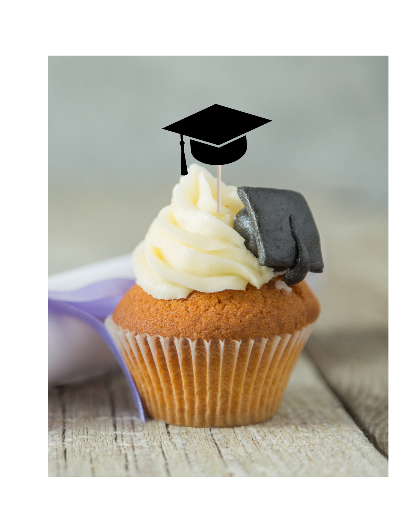 Cupcake Topper - Solid Color Custom Design