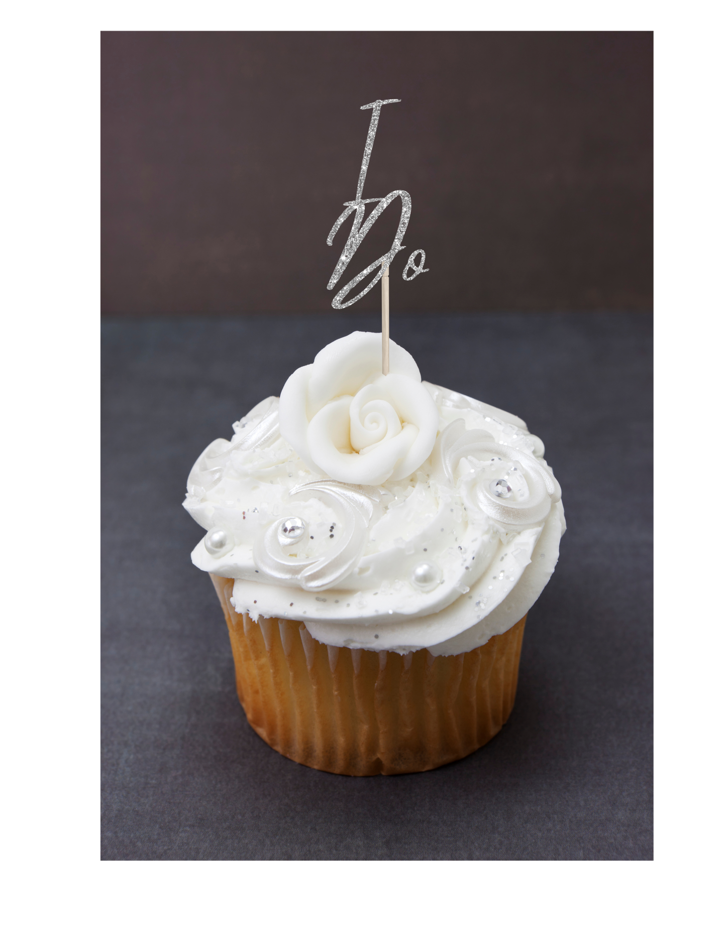 Cupcake Topper - Custom Glitter Design