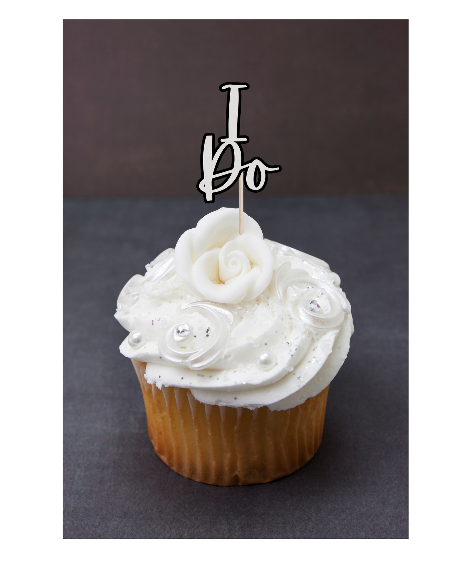 Cupcake Topper - Solid Color Custom Design