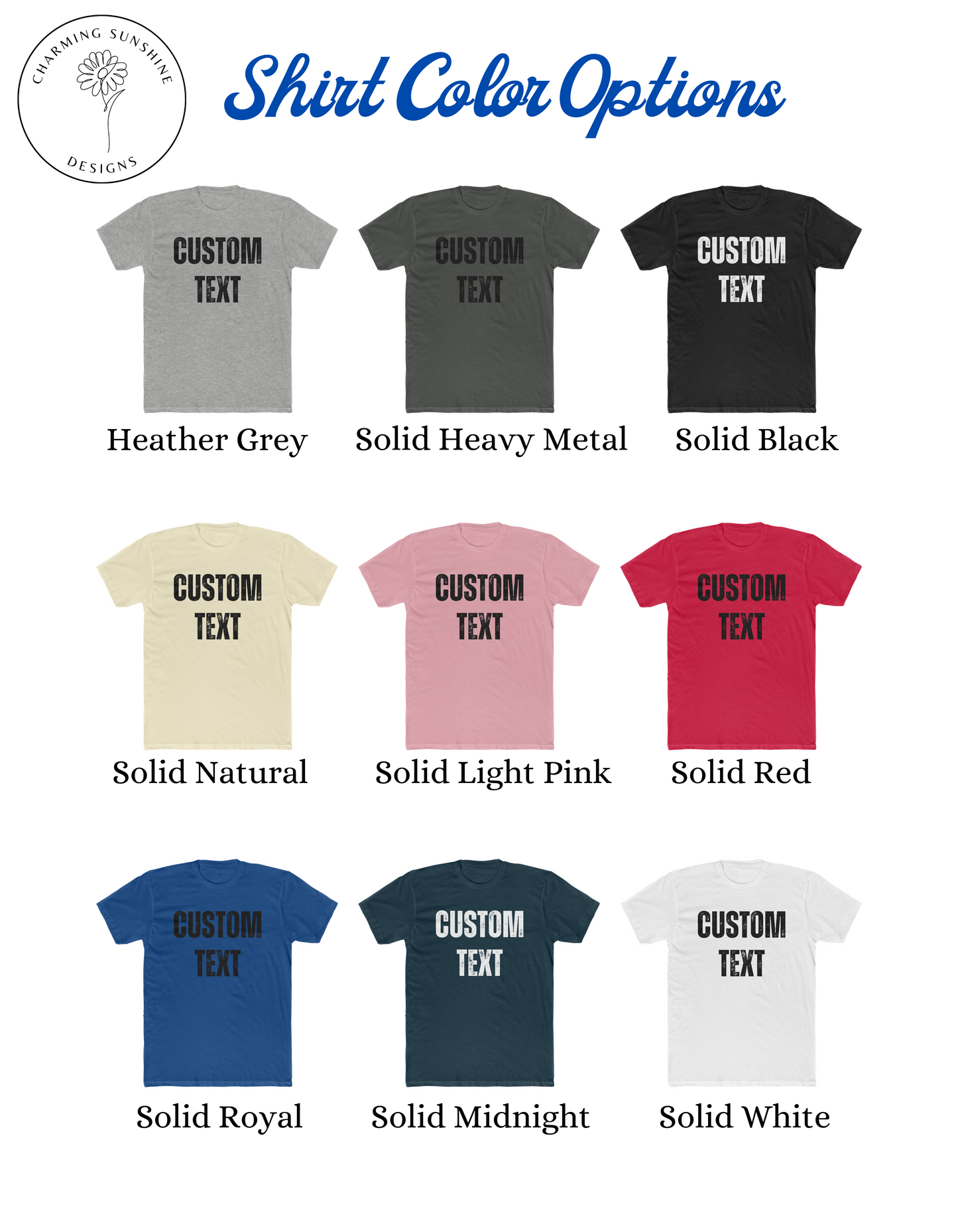 Men's Custom Front and Back Design T-Shirt