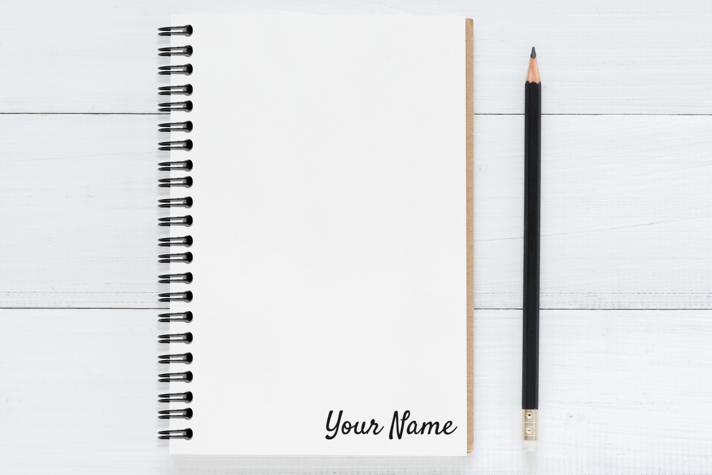 Add Your Name- Rule Lined Spiral Notebook