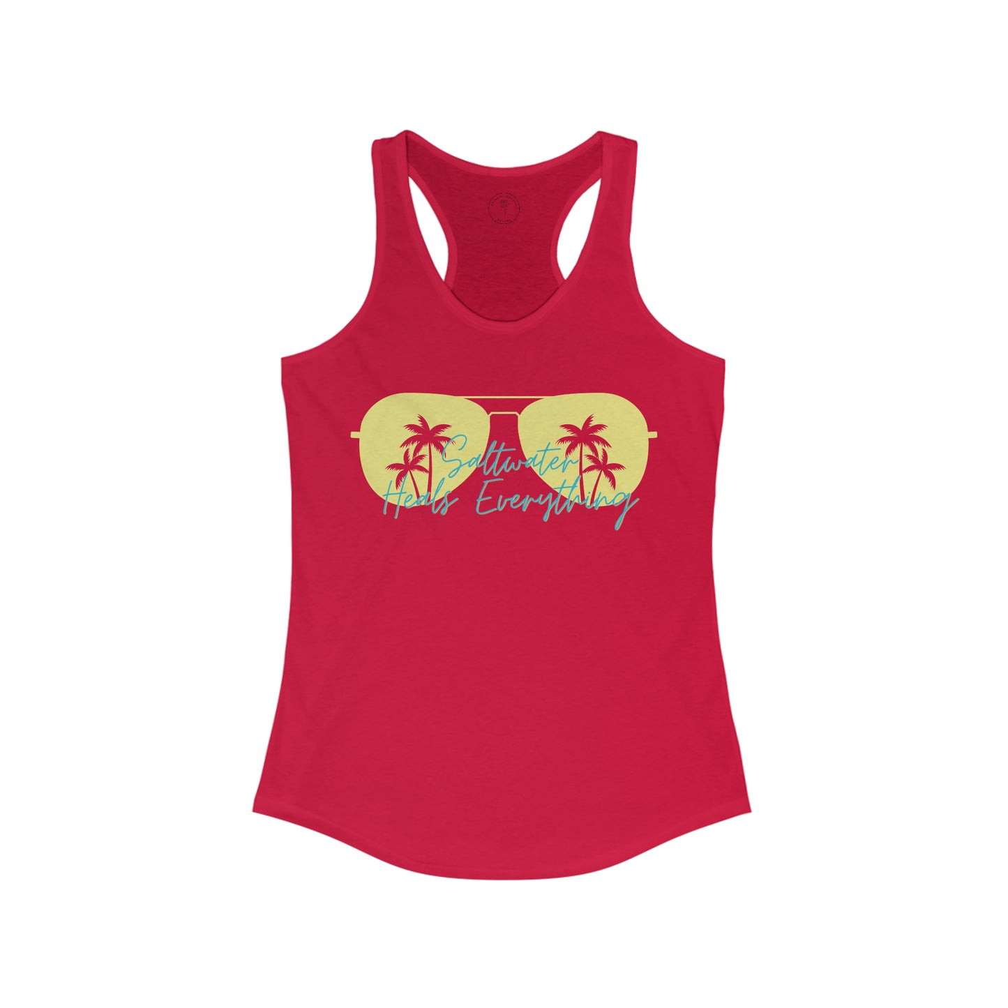Saltwater Heals Everything Women's Racerback Tank