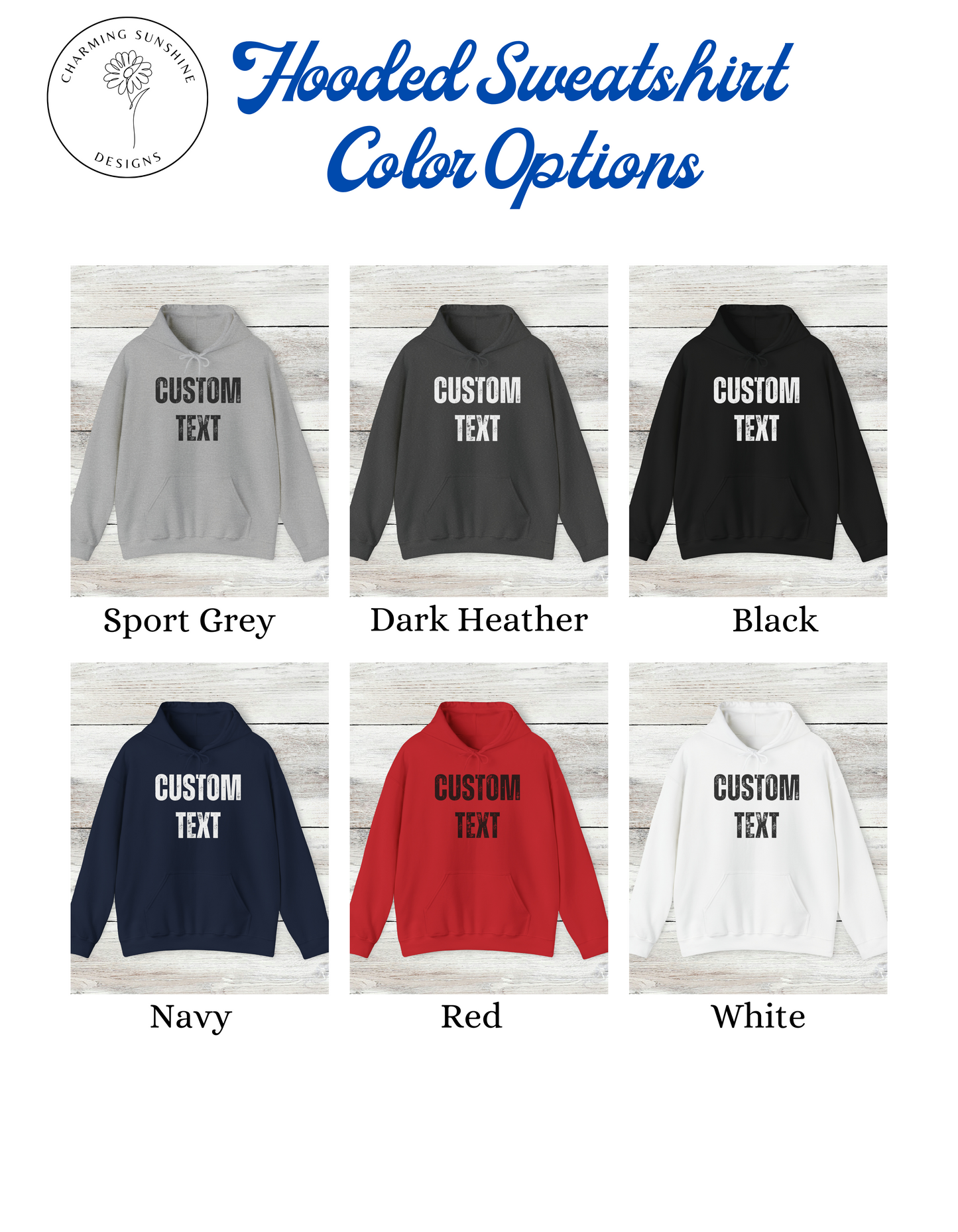 Men's Hooded Sweatshirt - Custom Text