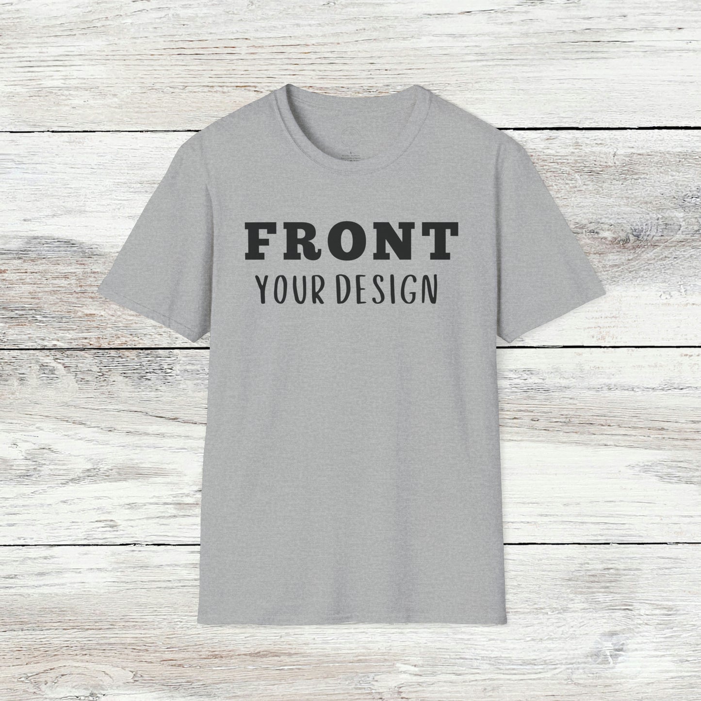Men's Custom Front and Back Design T-Shirt